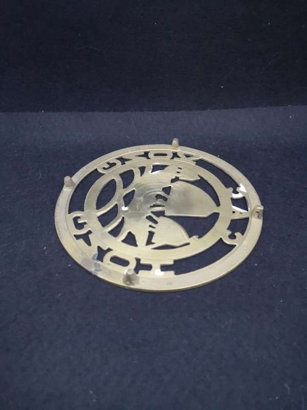 Solid brass trivet - Hong Kong