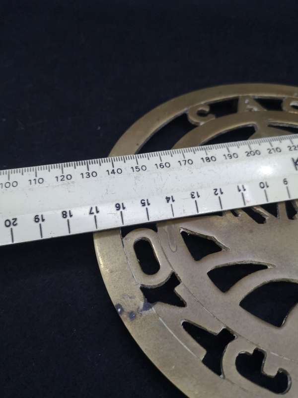 Solid brass trivet - Hong Kong