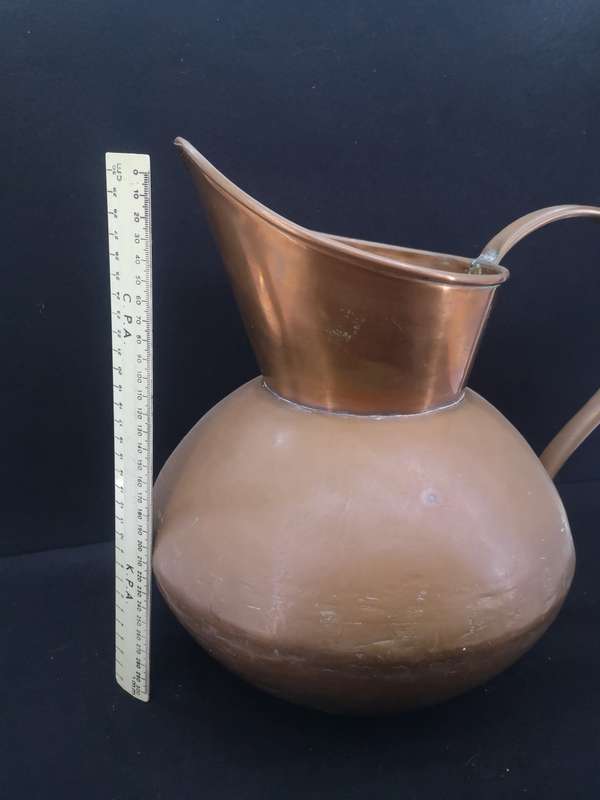 Large De Klerk Copper water jug over 30cm! in good condition