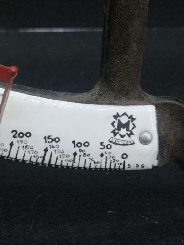 Congav letter scale with enamel face