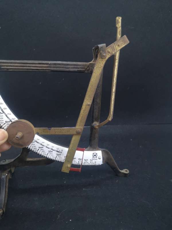 Congav letter scale with enamel face