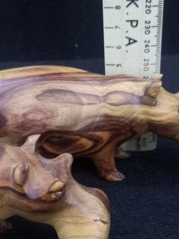 Wooden Hippos