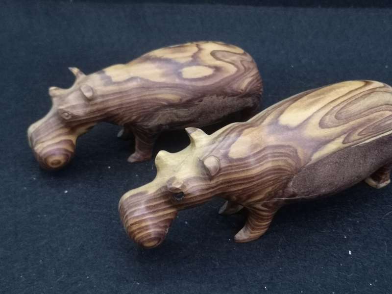 Wooden Hippos