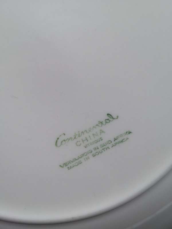 Continental China blue dinner plates