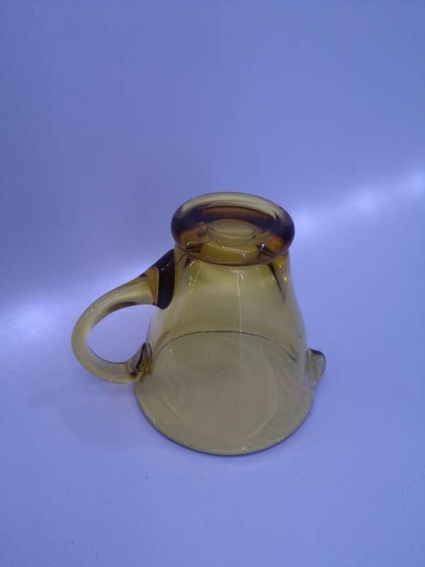 Amber glass milk jug