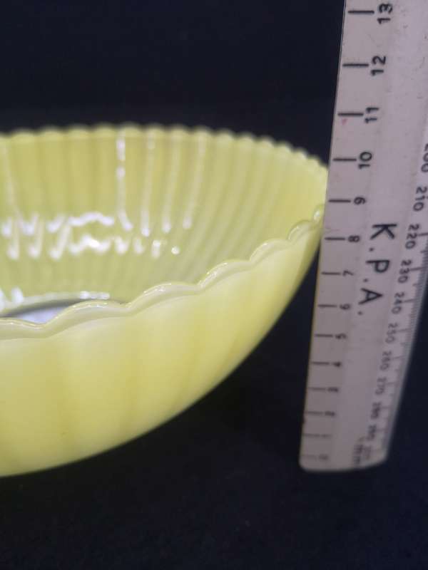 Vintage Huilor Dulcine bowl French - painted
