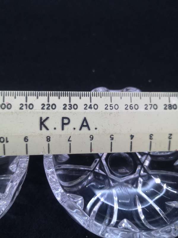 Set of three glass trinkets