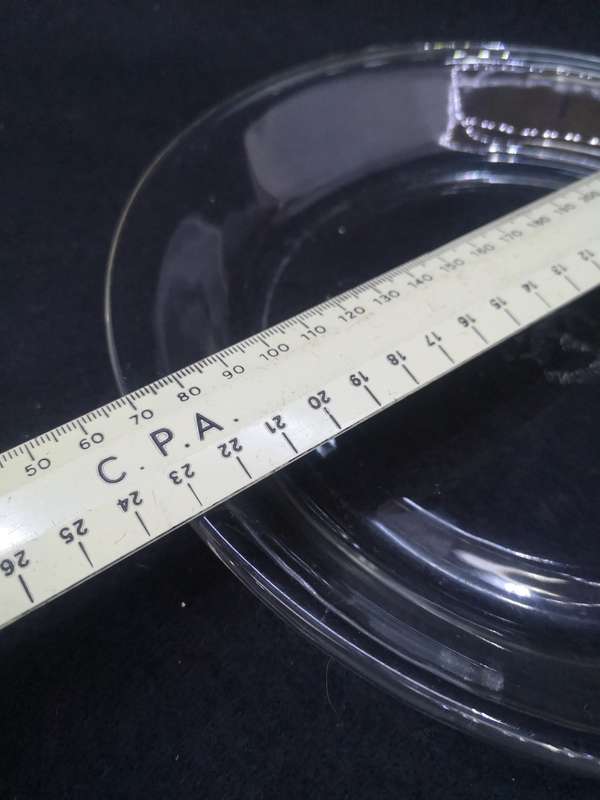 Anchor Hocking Fire King pie dish clear