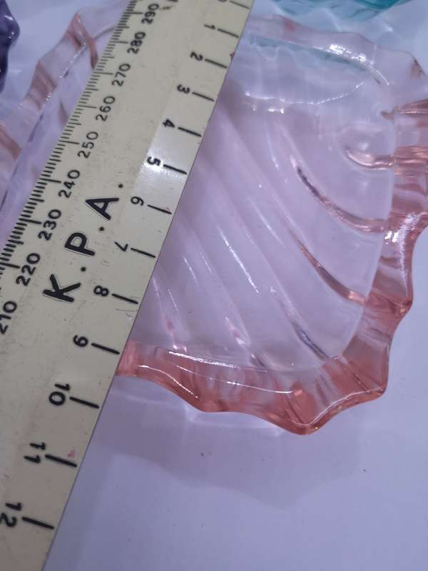 Glass small plate set - 4 colors!