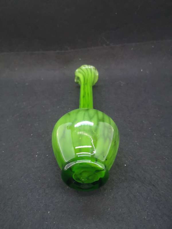 Stunning green glass vase
