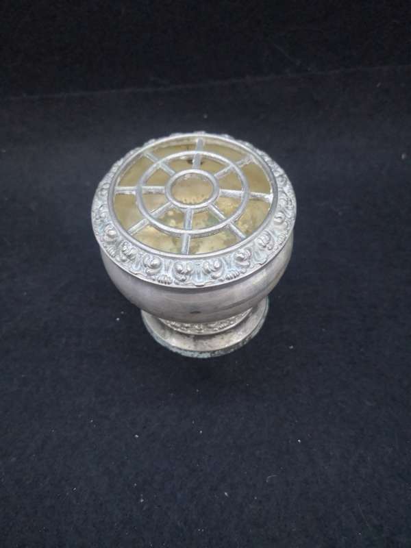 Silver plated vintage posy vase