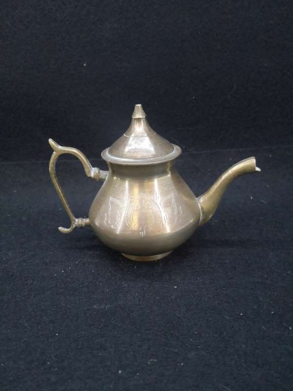 Small brass tea pot