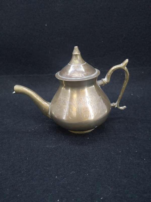 Small brass tea pot