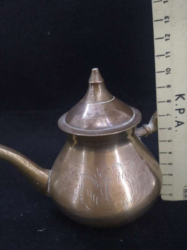 Small brass tea pot