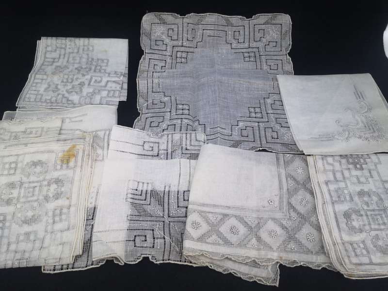 Vintage assortment of ladies hankies