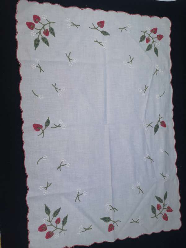 Vintage tray cloth