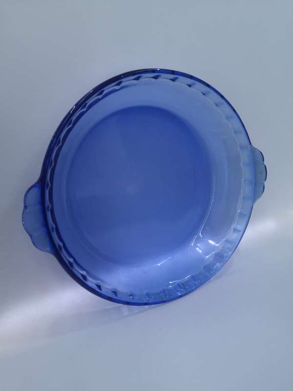 Blue Marinex pie plate