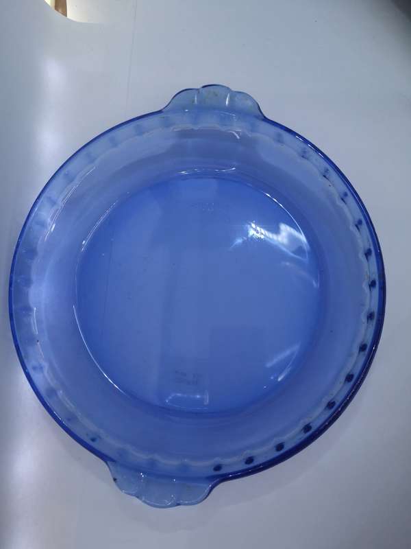 Blue Marinex pie plate