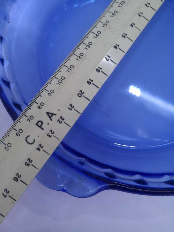 Blue Marinex pie plate