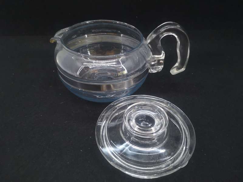Vintage Pyrex Flameware glass teapot