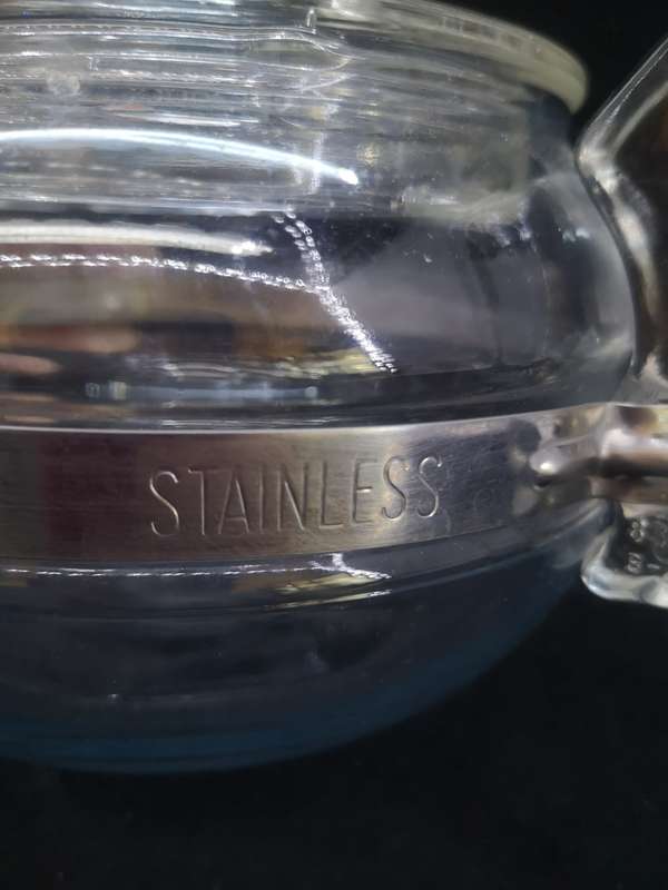 Vintage Pyrex Flameware glass teapot