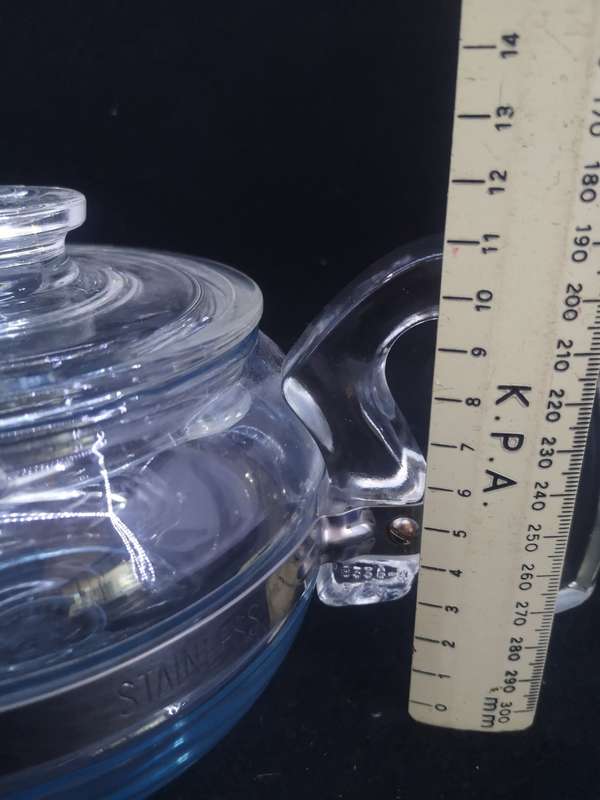 Vintage Pyrex Flameware glass teapot