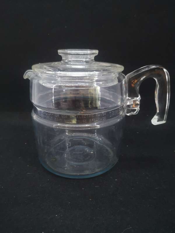 Vintage Pyrex Flameware glass coffee pot