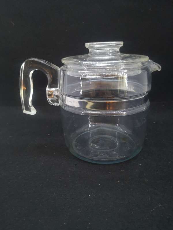 Vintage Pyrex Flameware glass coffee pot