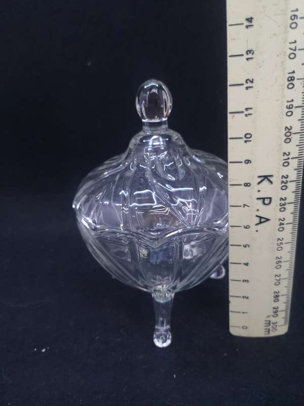 Vintage Art Deco look glass trinket