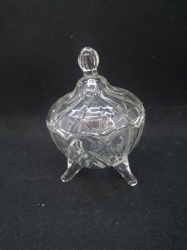 Vintage Art Deco look glass trinket