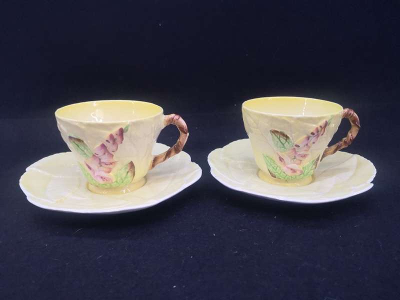 Vintage Carlton Ware cup and saucer set of two