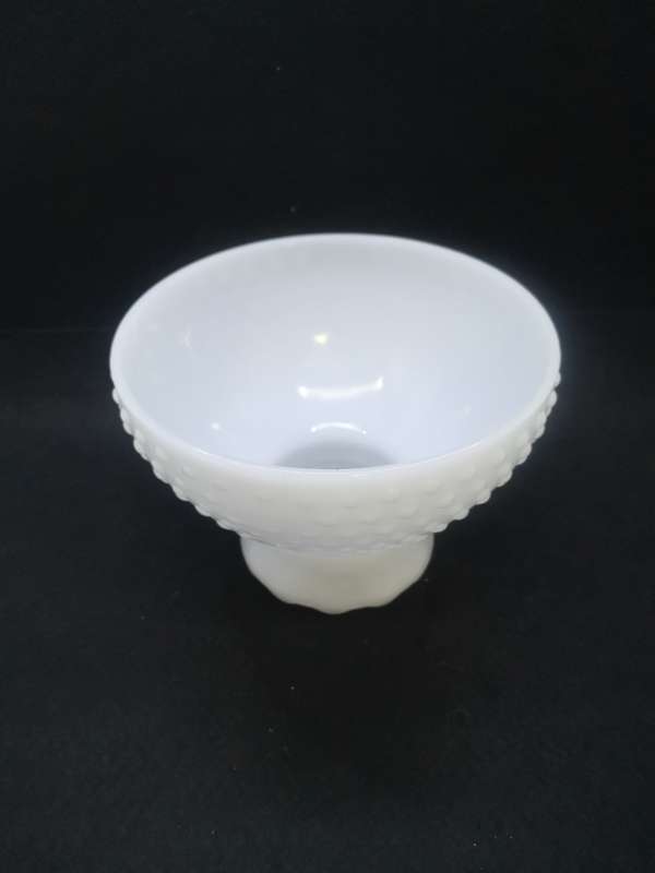 Hobnail milk glass lamp shade