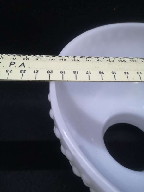 Hobnail milk glass lamp shade
