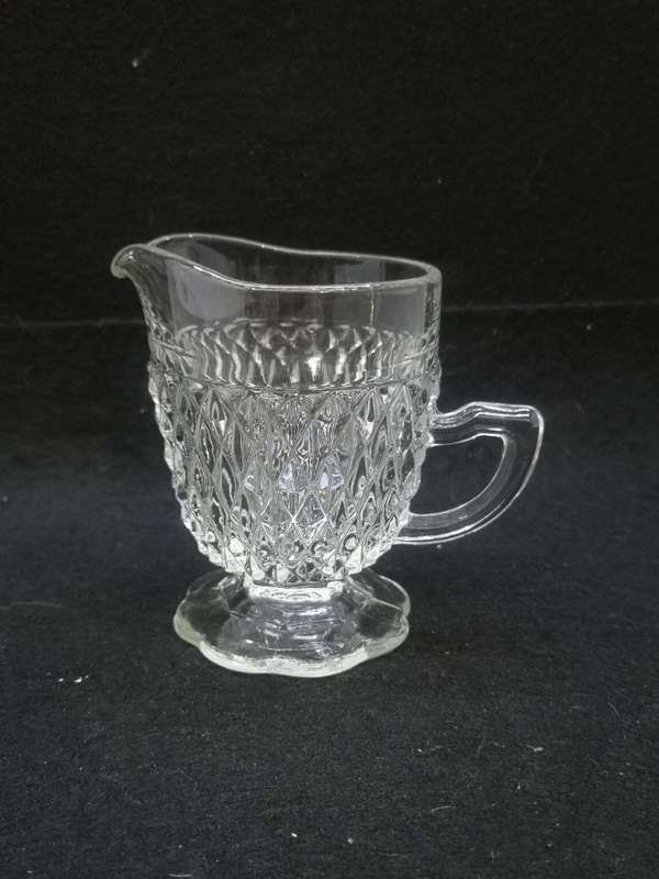 Vintage glass milk jug
