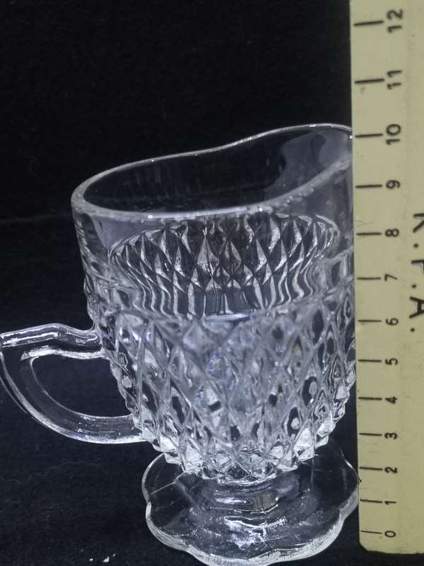 Vintage glass milk jug