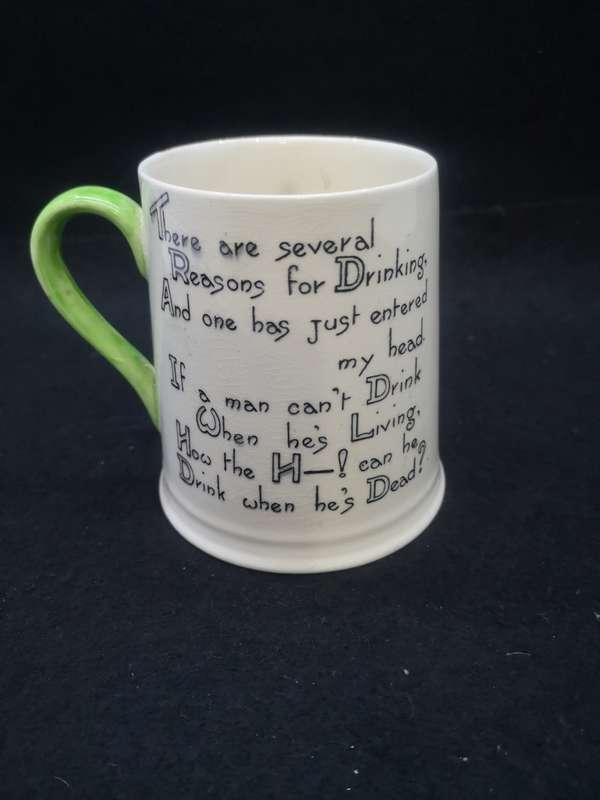 Vintage Carlton ware Hanging man mug