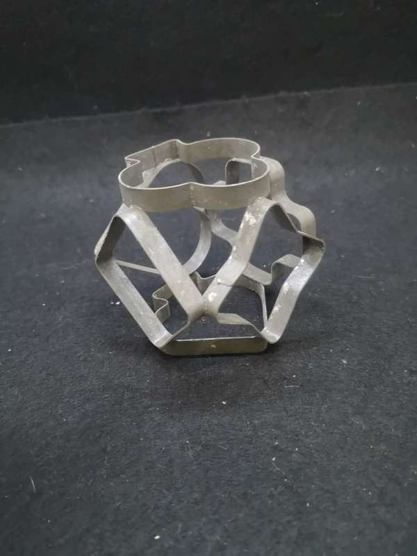 Vintage cube cookie cutter