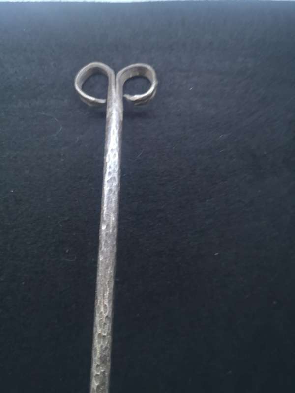 Two huge Vintage copper handmade skimmer and spoon set