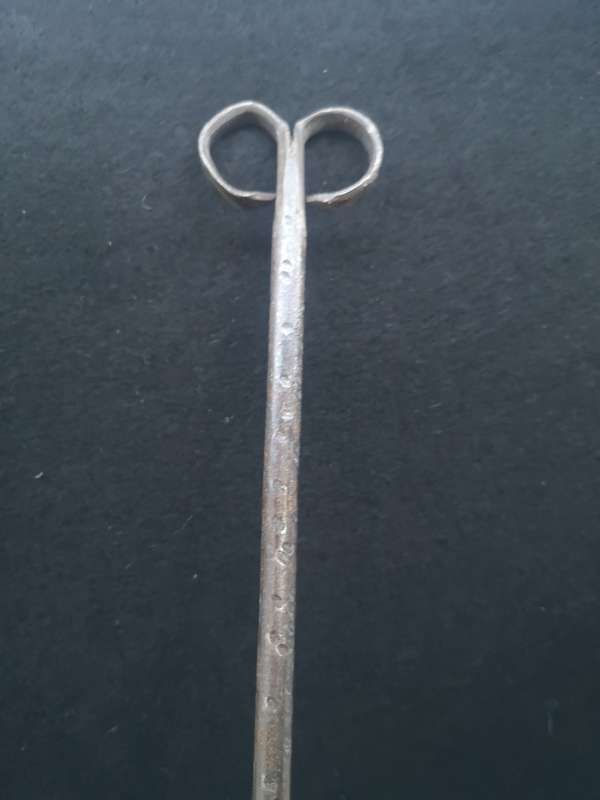 Two huge Vintage copper handmade skimmer and spoon set