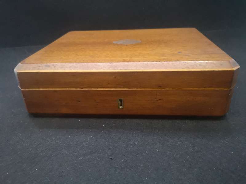 Wooden 2 tier box - London made - no key