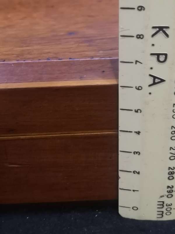 Wooden 2 tier box - London made - no key