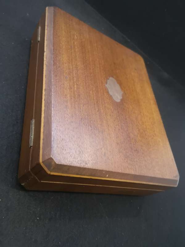 Wooden 2 tier box - London made - no key