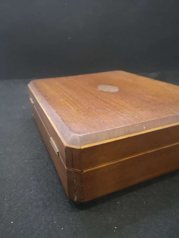 Wooden 2 tier box - London made - no key