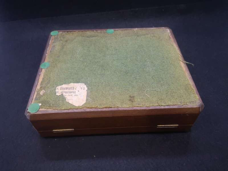 Wooden 2 tier box - London made - no key