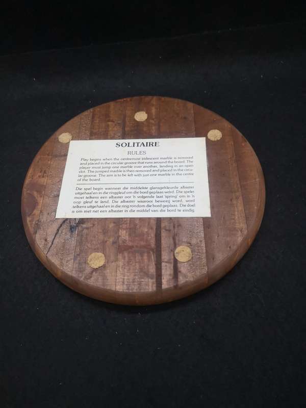 Solitaire wooden play board