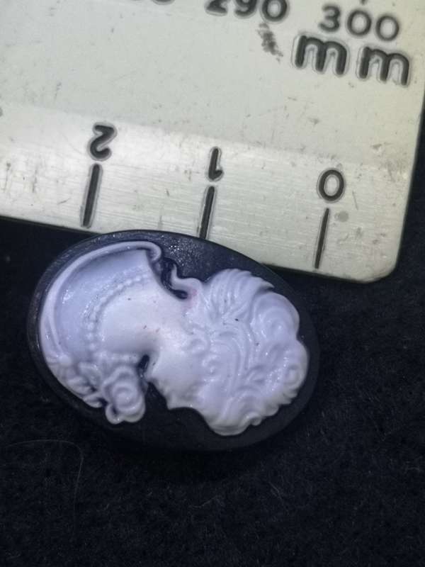 Cameo clip on earrings