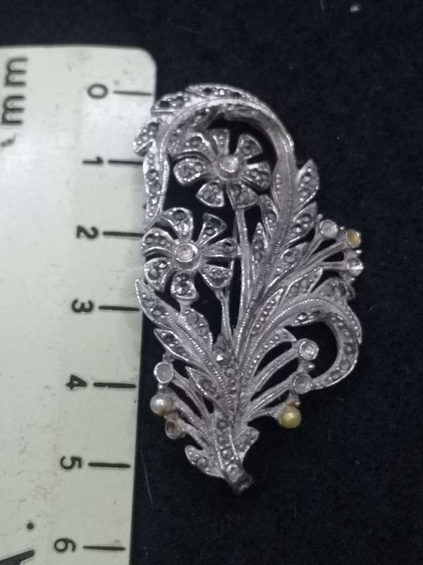 Marcasite brooch