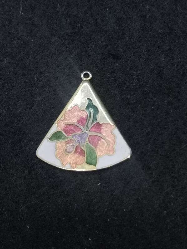 Enameled pendant