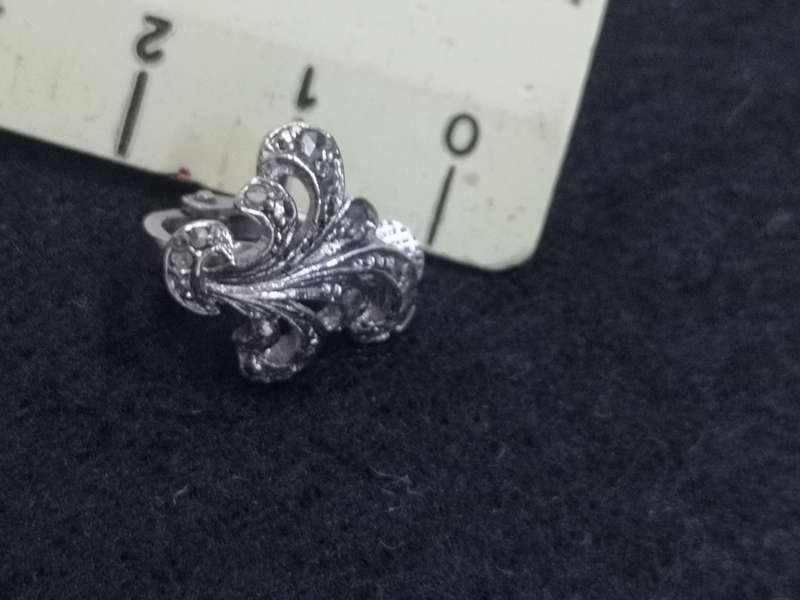 Marcasite clip on earrings