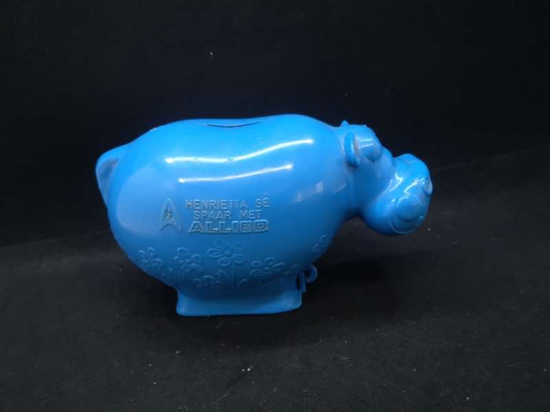 Henrietta Allied plastic Hippo money bank